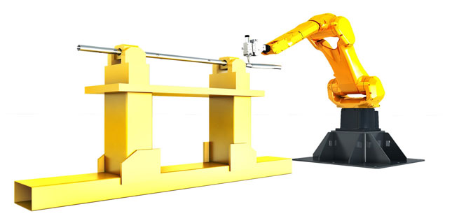 Máquina de corte láser robot 3D con soporte tipo