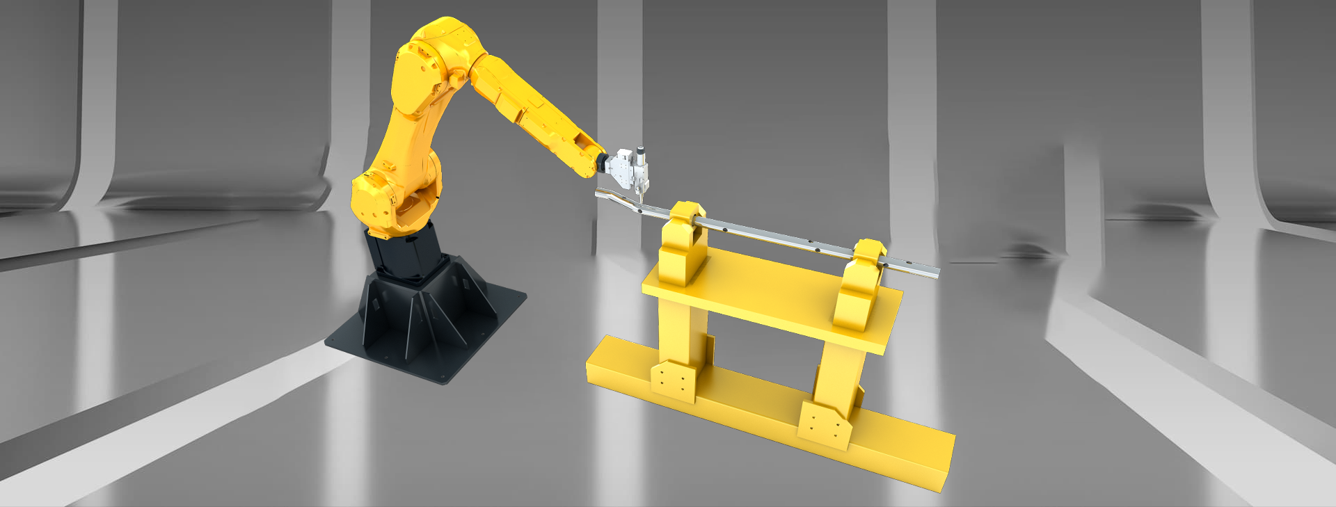 Máquina de corte por láser de Robot 3D con tipo de soporte